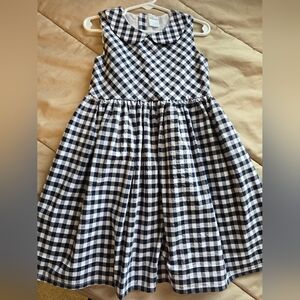 Edgehill Collection Navy and White Gingham toddler dress